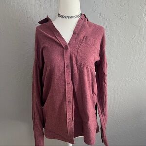 NWT express maroon flannel